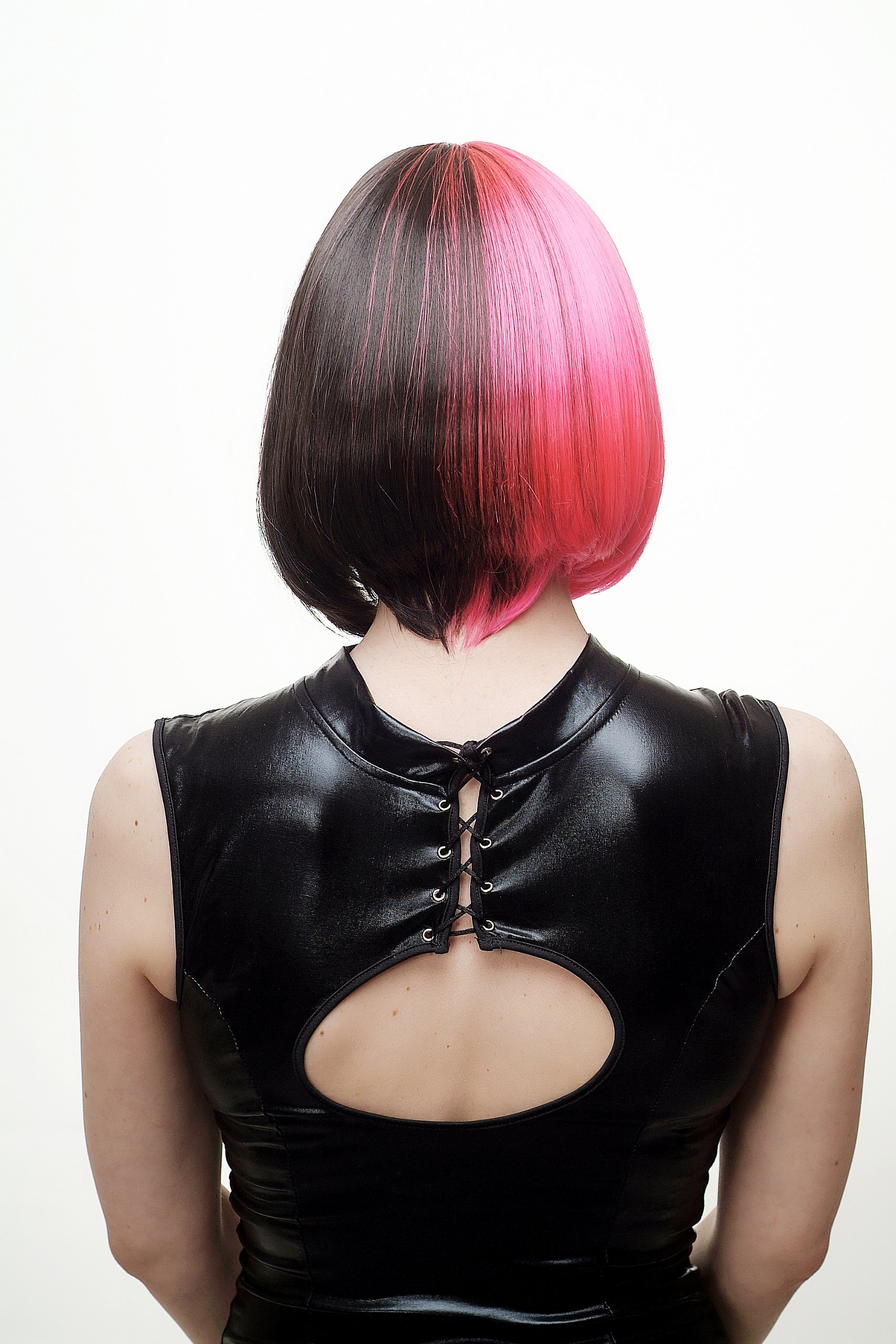 wig-me-up-damen-per-cke-bob-pink-schwarz-sa066-tf2315h2-30-cm image 3