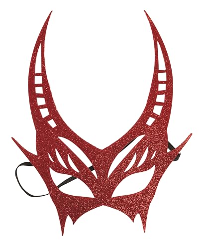 p-tit-clown-teufels-maske-rot-halbmaske image 5