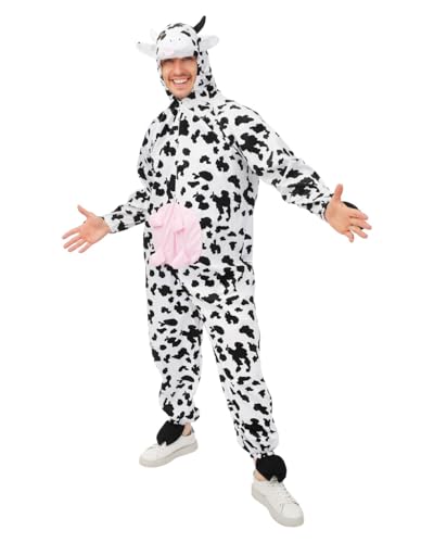 p-tit-clown-kuh-kost-m-erwachsene-unisex-overall-mit-kapuze image 6