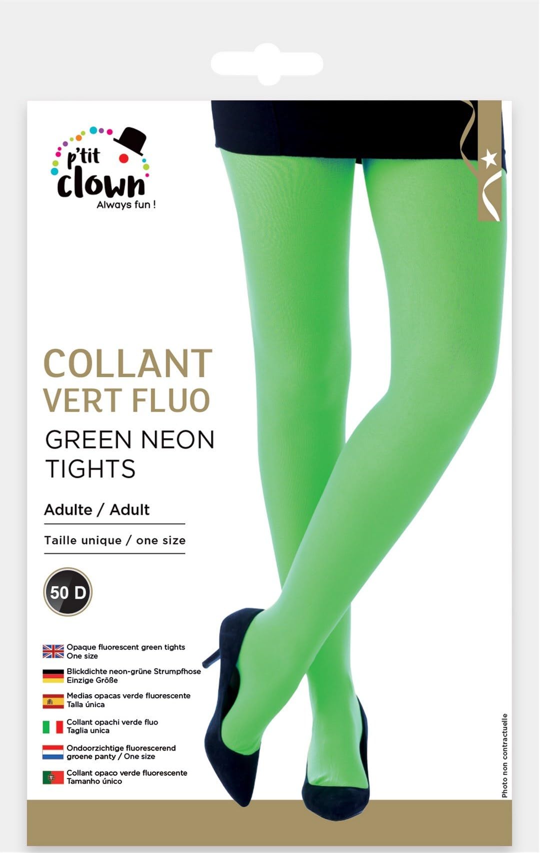 ptit-clown-74708-blickdichte-strumpfhose-damen-kost-m image 2