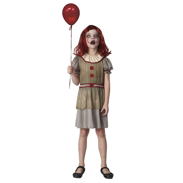 ptit-clown-grippe-sou-clown-m-dchenkost-m-5-6-jahre-grau image 1