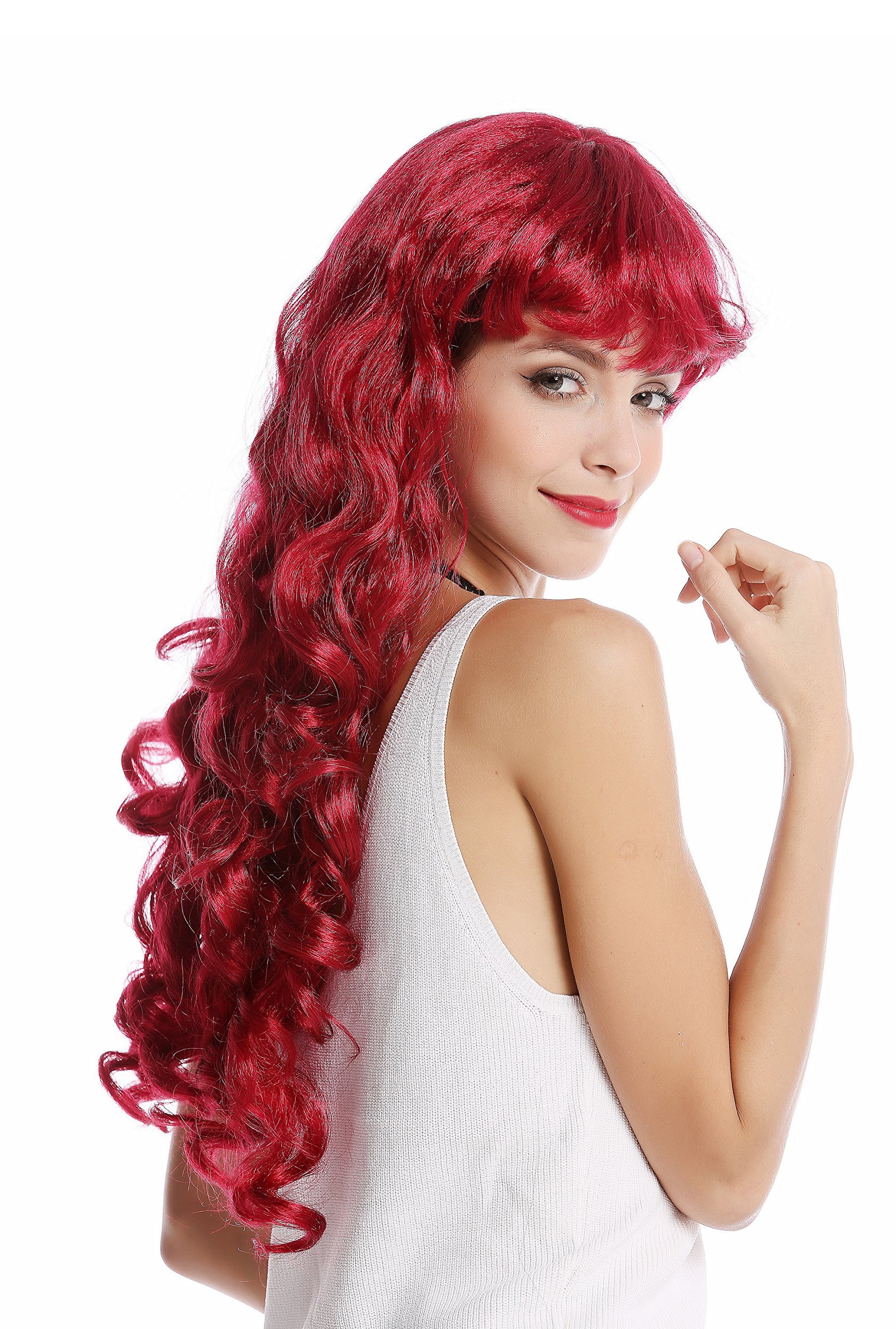 wig-me-up-0082-za13a-per-cke-damen-dunkelrot-lang-lockig-volumin-s-mit-pony image 4
