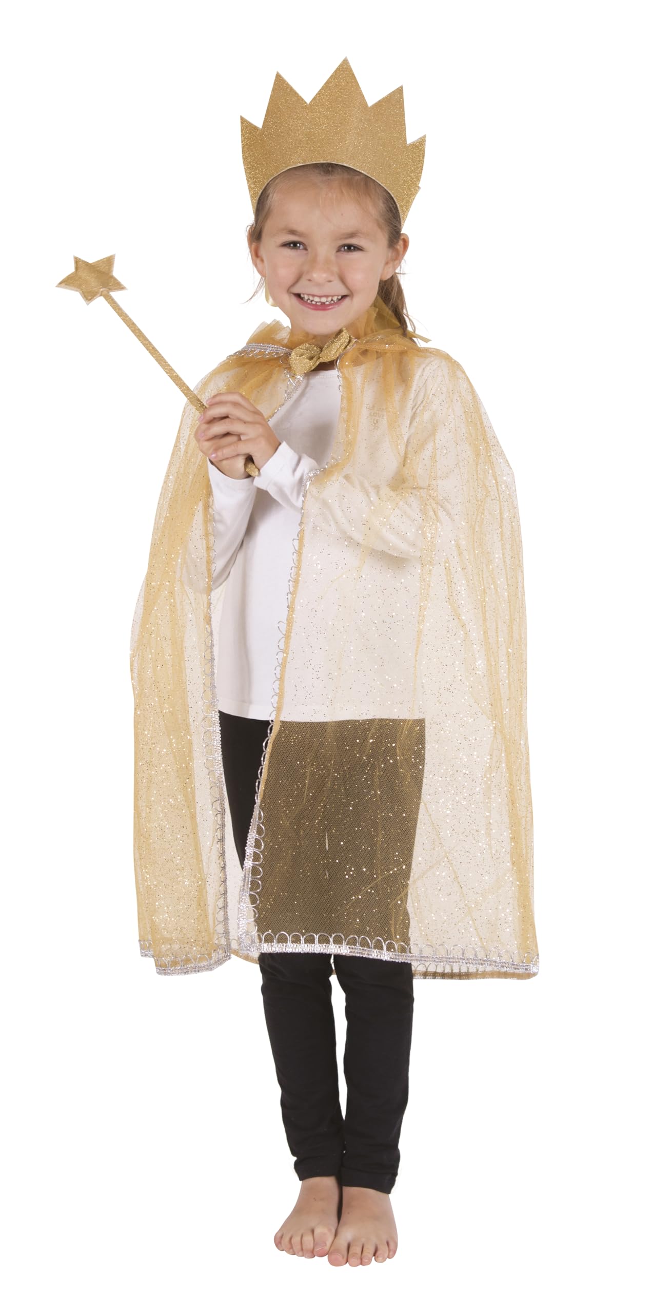 p-tit-clown-zubeh-r-set-glitzerprinzessin-m-dchen-einheitsgr-e-gold image 2