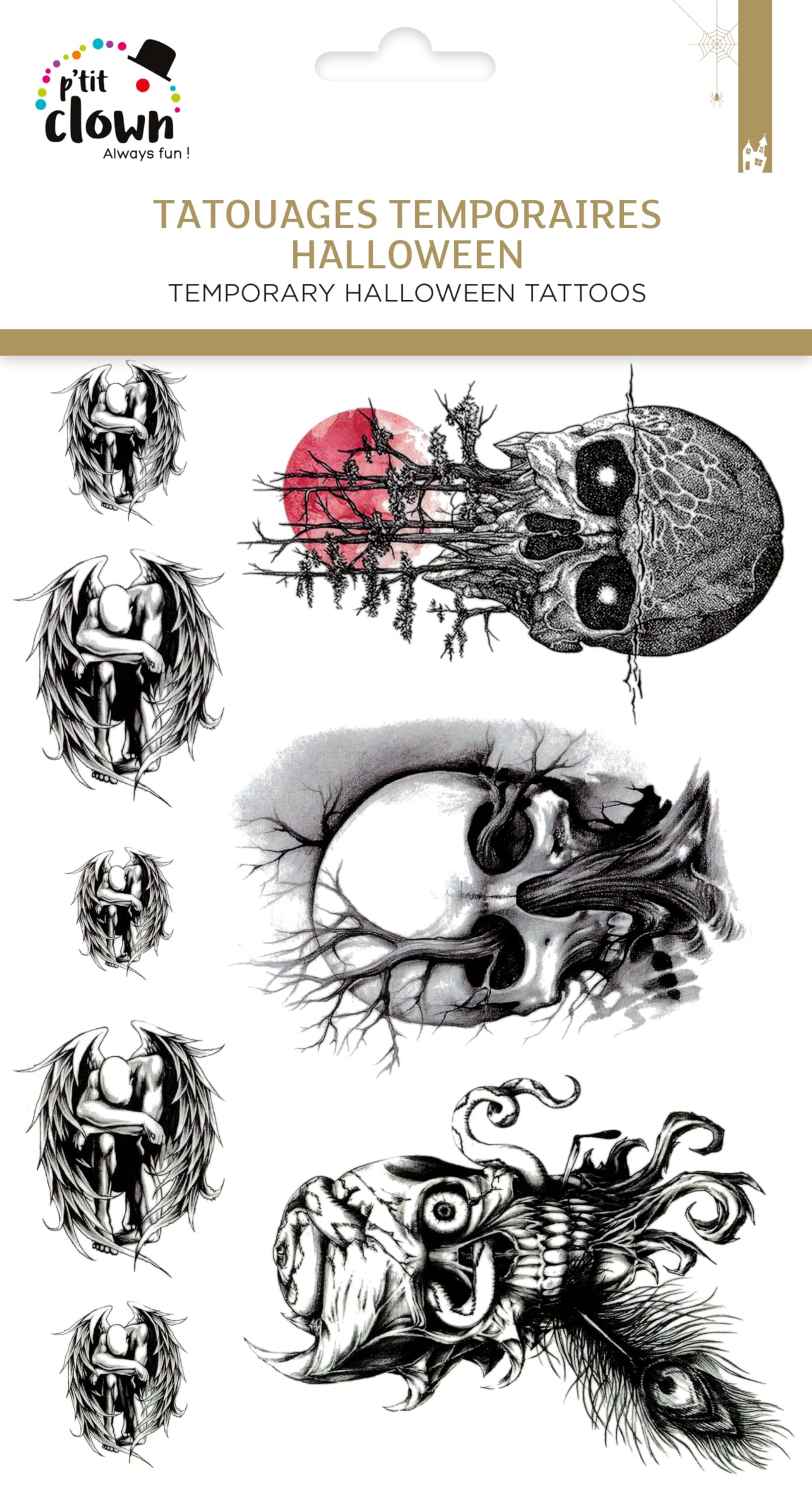 p-tit-clown-tempor-re-tattoos-totenkopf-halloween-tattoo-bogen image 3