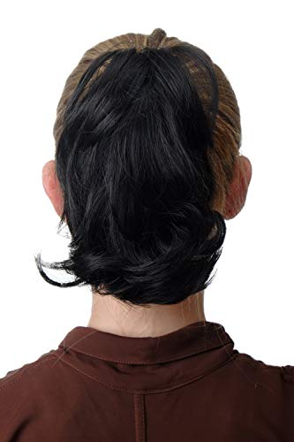 wig-me-up-t6545-2-haarteil-pferdeschwanz-kurz-wild-schwarz-15-20-cm image 3