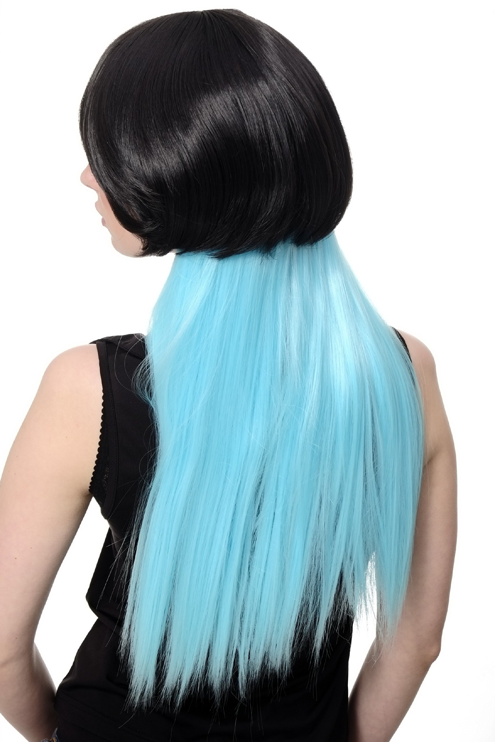 wig-me-up-cosplay-per-cke-bob-mit-langem-zopf-schwarz-hellblau-sa074-2htf2513 image 4