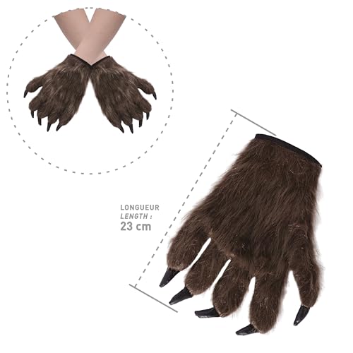 p-tit-clown-23525-werwolf-handschuhe-erwachsene-braun image 7