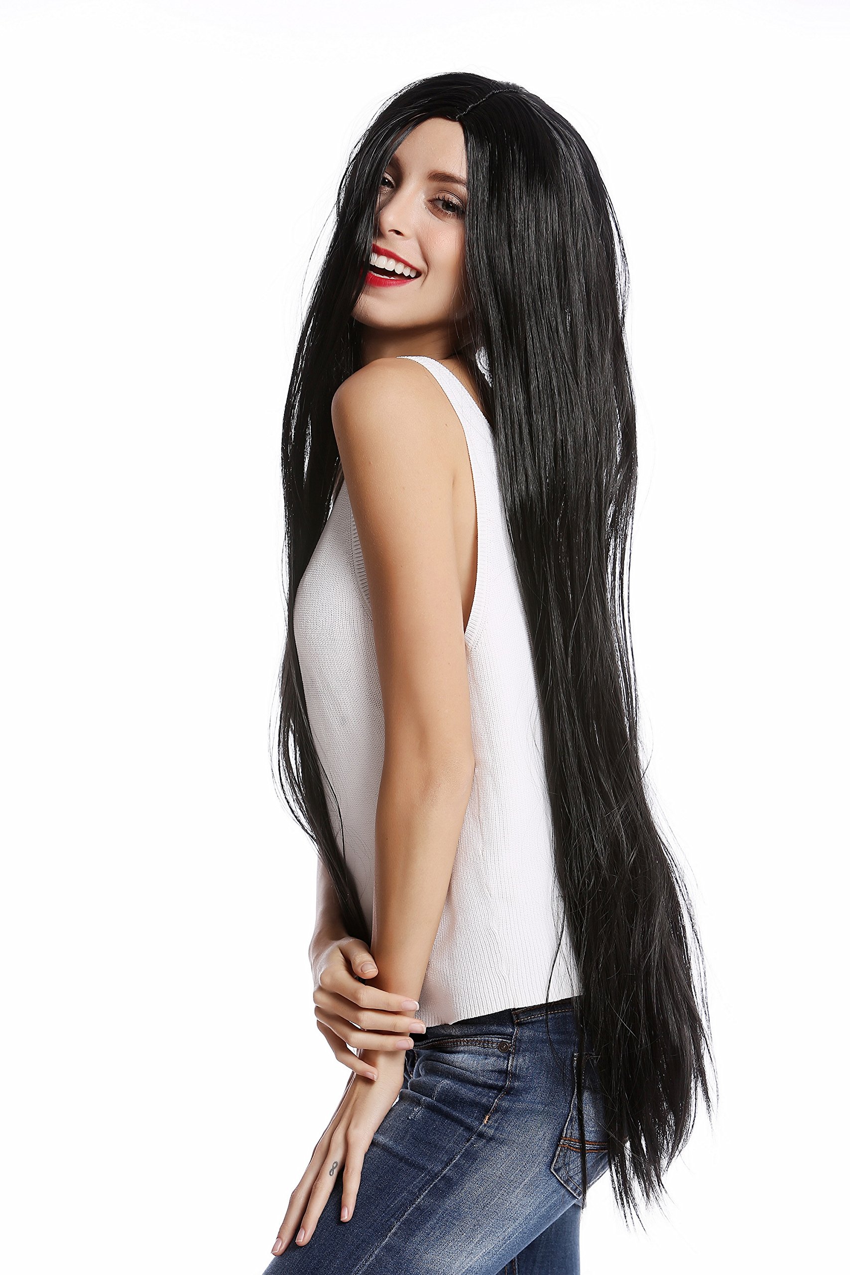 wig-me-up-91509-za103-damenper-cke-sehr-lang-glatt-schwarz-mittelscheitel-90-cm image 2