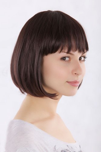 wig-me-up-ma017-2t33-bob-per-cke-dunkelbraun-mit-pony-25-cm image 7