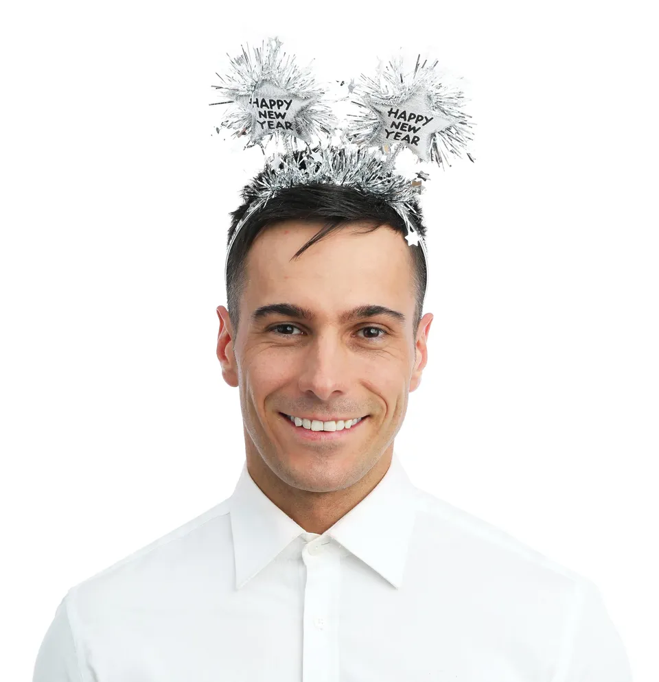 p-tit-clown-23437-haarreif-happy-new-year-silber-mit-sternen-erwachsene image 1