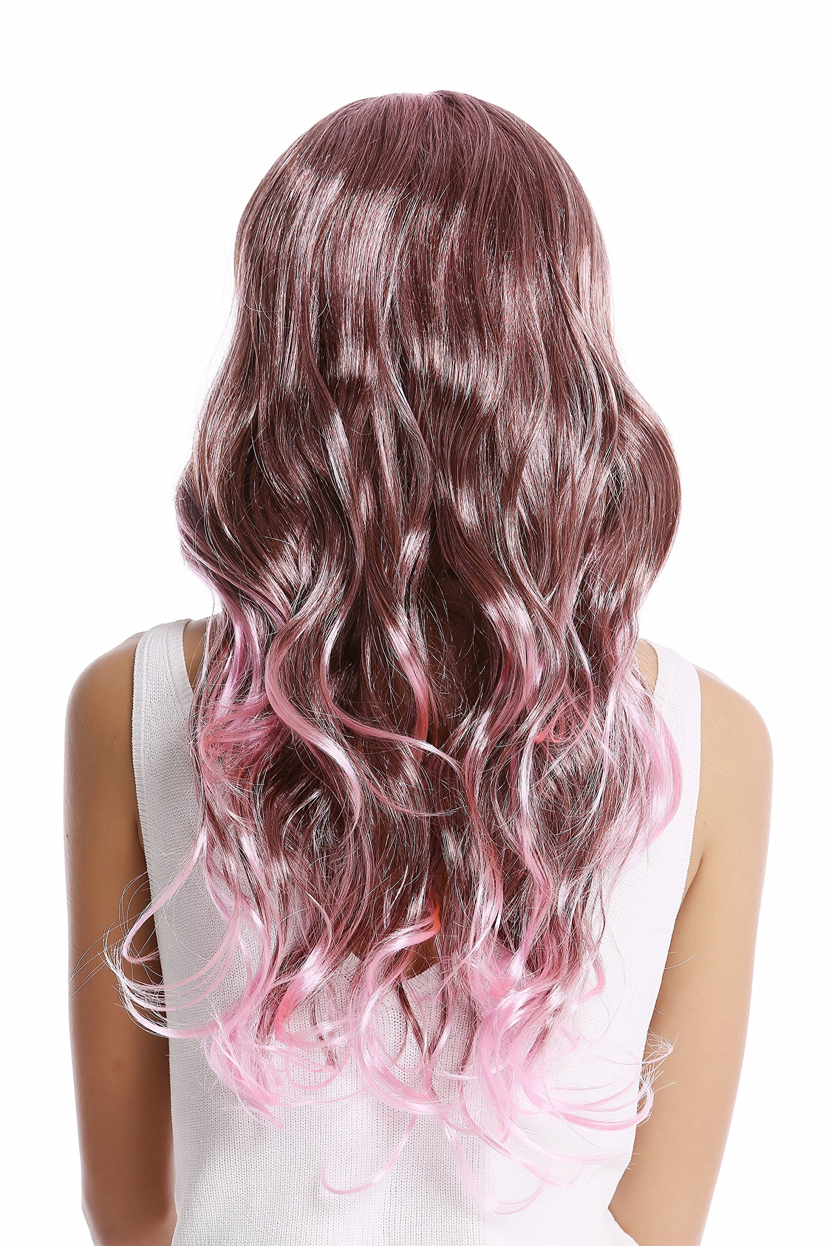 wig-me-up-91377-damenper-cke-lang-wellig-rosa-braun-gestr-hnt-mit-mittelscheitel image 3