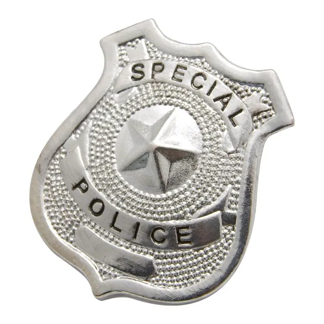 p-tit-clown-badge-polizist-7-cm-metall-silber image 1