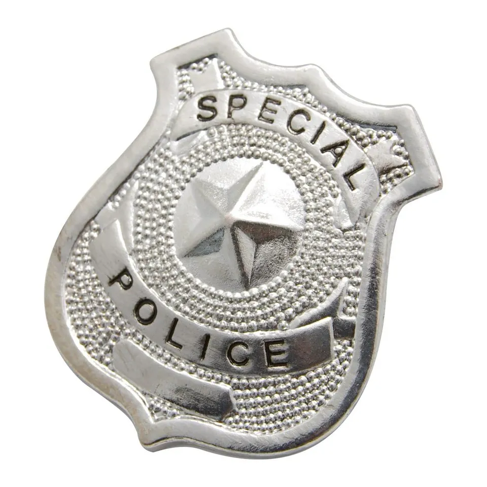 p-tit-clown-badge-polizist-7-cm-metall-silber image 1