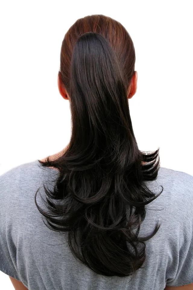 wig-me-up-t400-3-haarteil-zopf-volumin-s-gewellt-dunkelbraun-40-cm image 1