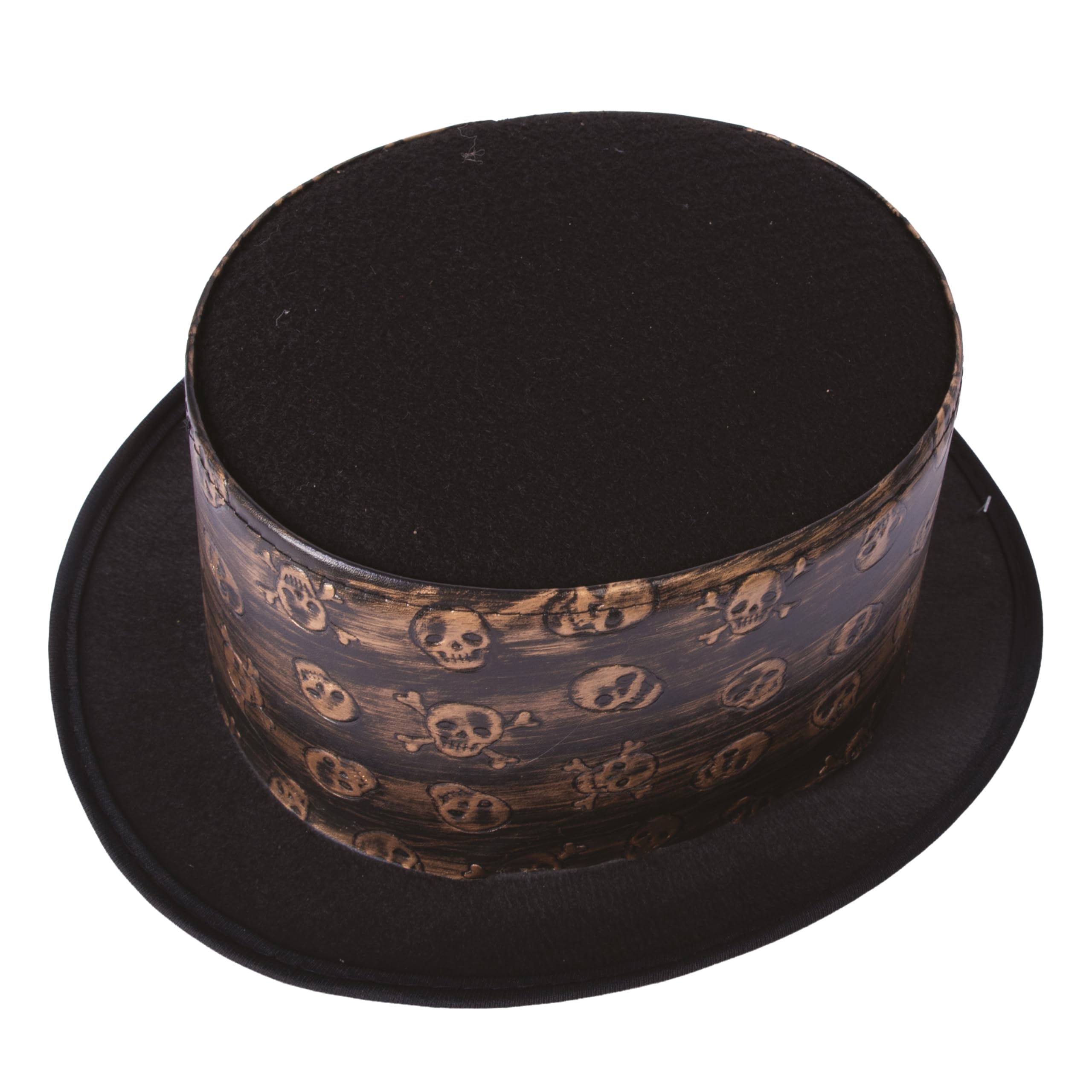 p-tit-clown-steampunk-zylinder-totenk-pfe-gold-hut-f-r-erwachsene image 3
