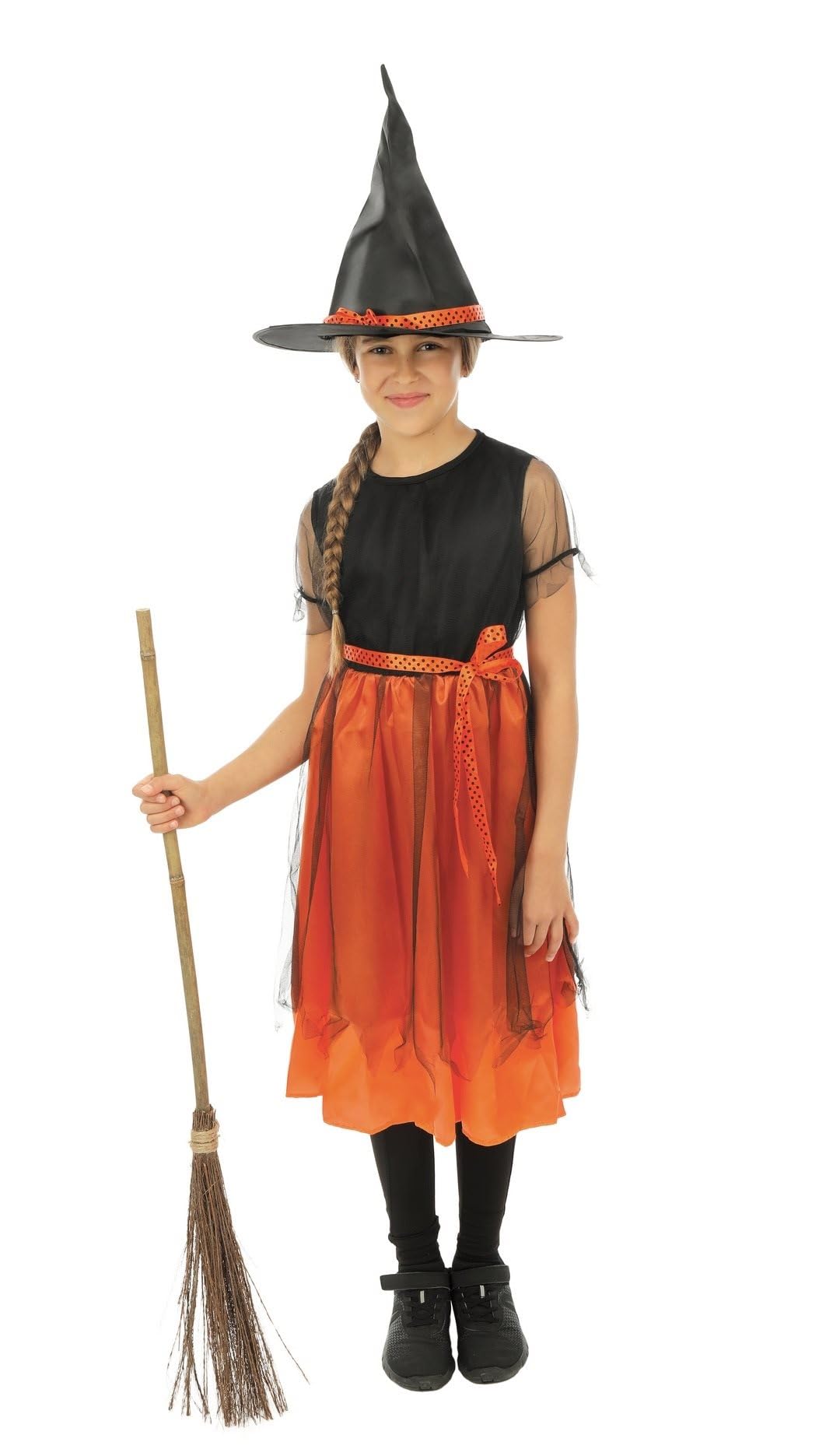 p-tit-clown-halloween-hexe-kost-m-m-dchen-kleid-hut-g-rtel image 5