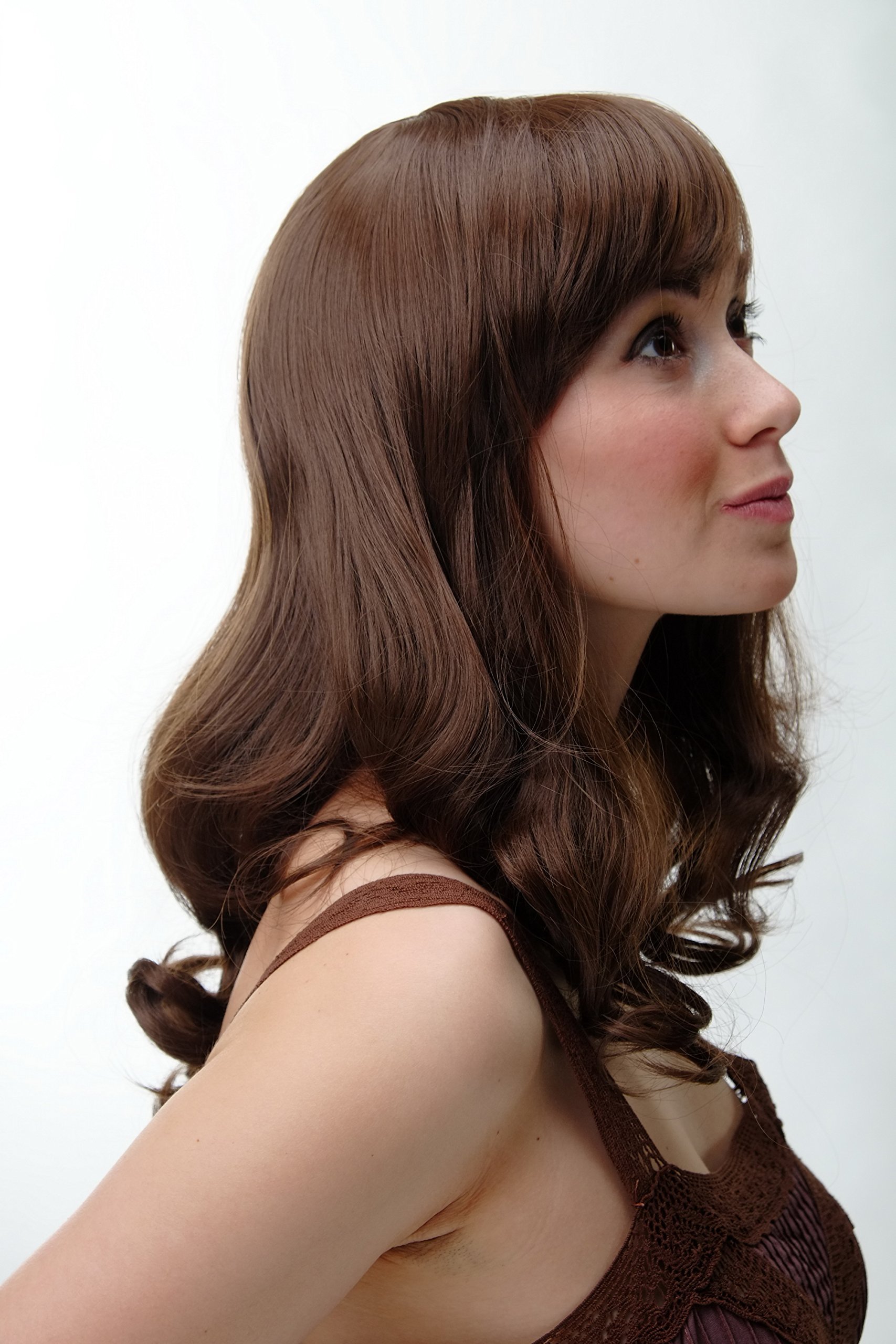 wig-me-up-yzf-4382-8-damenper-cke-mittellang-braun-lockig-mit-pony image 2