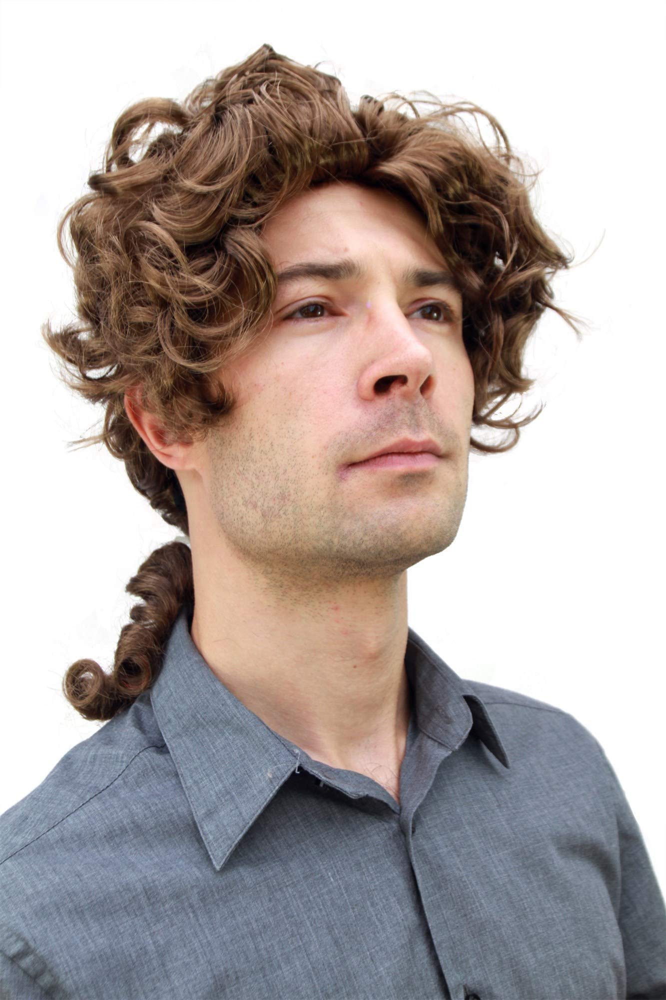 wig-me-up-barock-per-cke-braun-edelmann-pirat-prinz-mit-zopf image 1