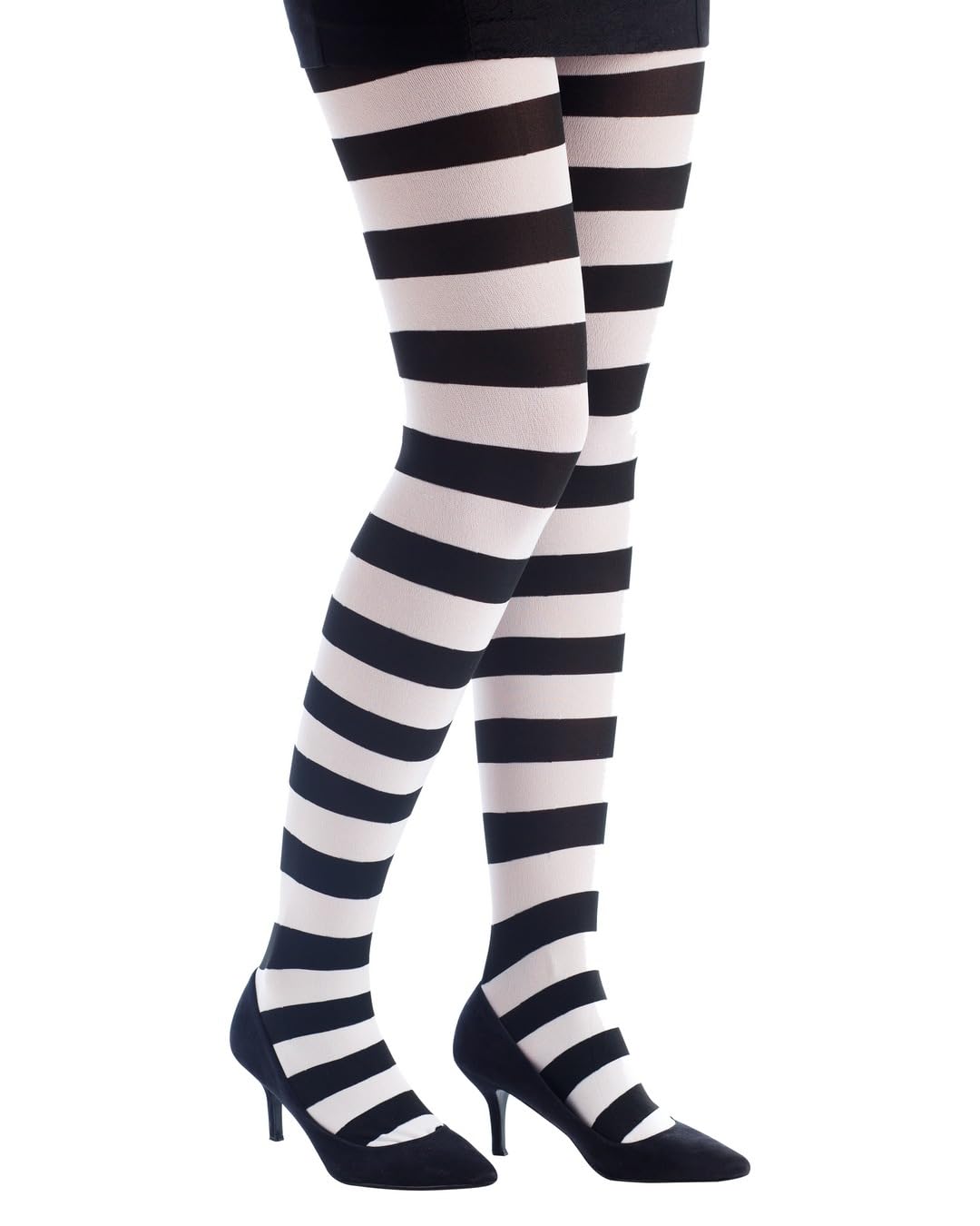 p-tit-clown-blickdichte-damen-strumpfhose-gestreift-wei-rot-einheitsgr-e image 5