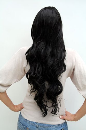 wig-me-up-9321l-2-per-cke-lang-schwarzbraun-gewellt-mit-scheitel image 7