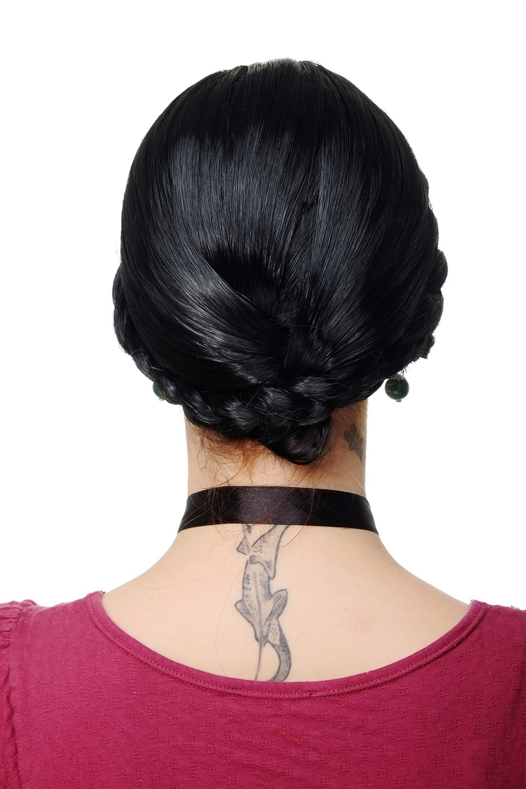 wig-me-up-rj010-p103-zopf-per-cke-tracht-geflochten-schwarz-erwachsene image 4