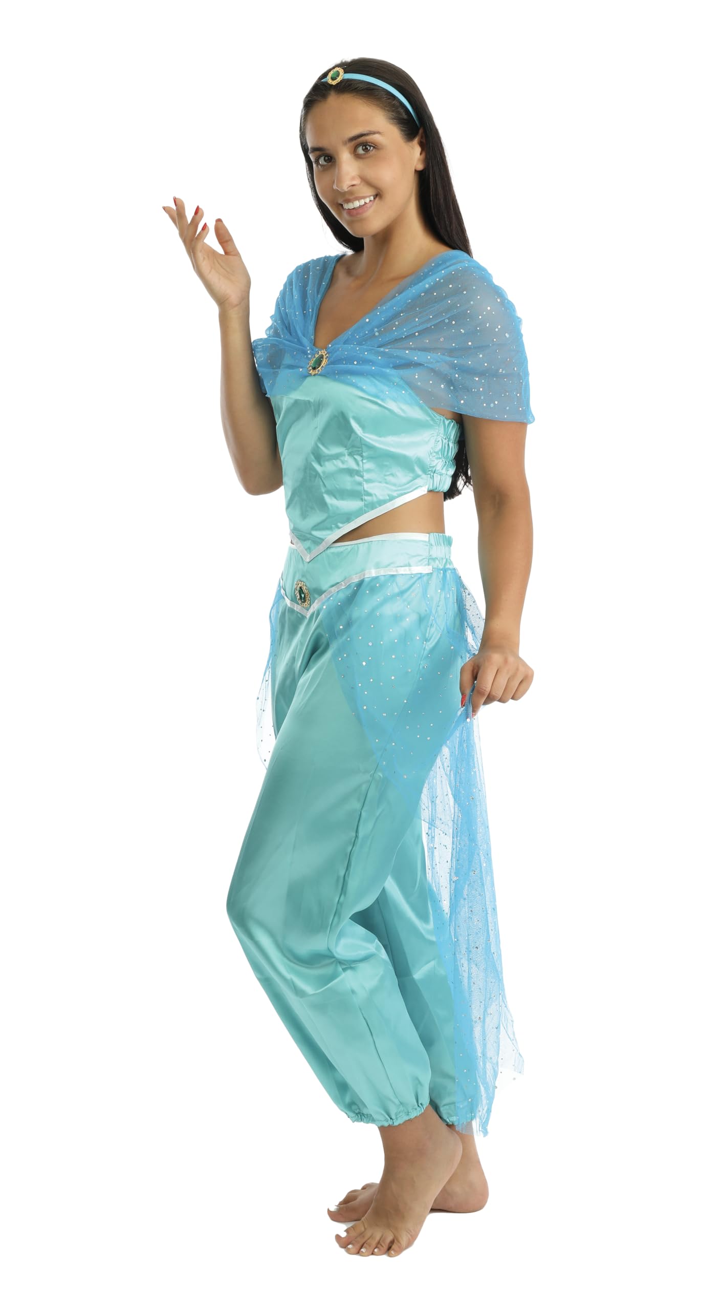 ptit-clown-orientalische-prinzessin-prinz-kost-m-erwachsene-polyester image 2