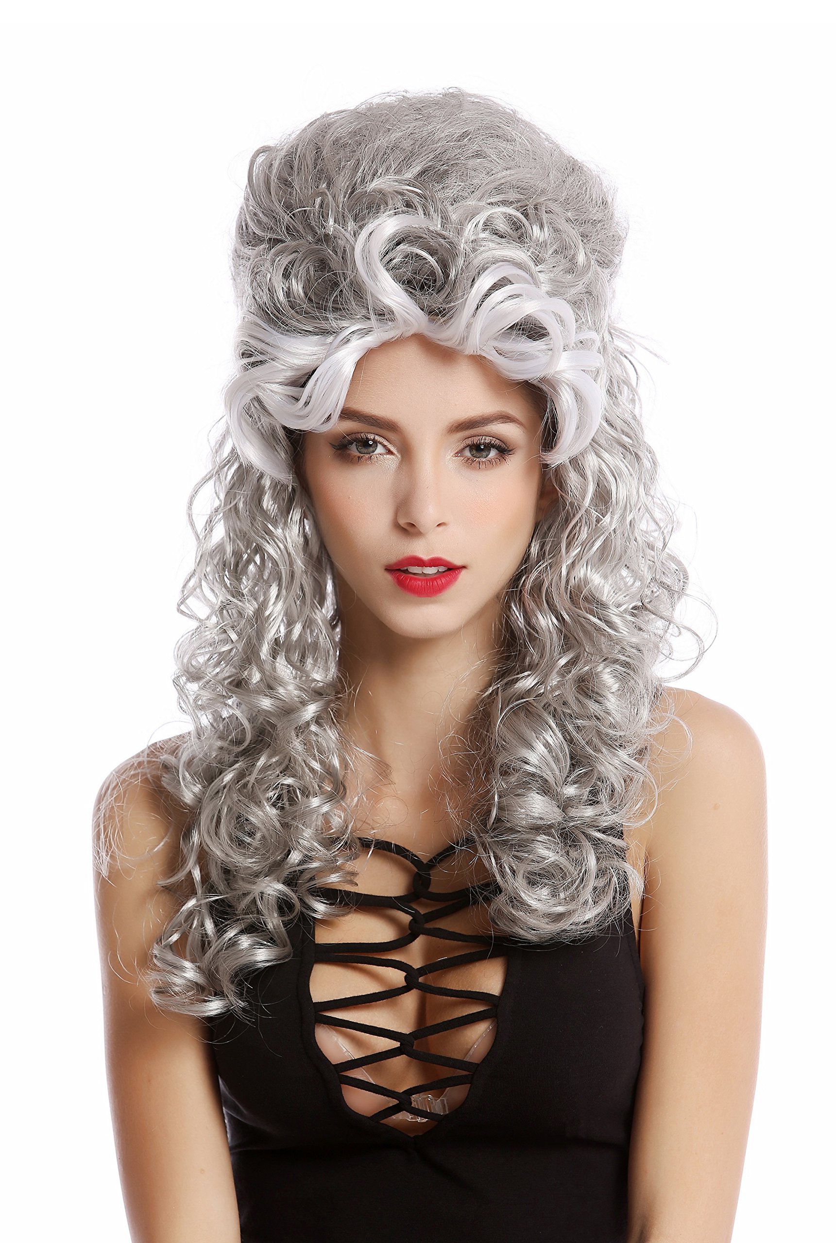 wig-me-up-pw0078-p103pc15-punk-per-cke-schwarz-gr-n-80er image 4