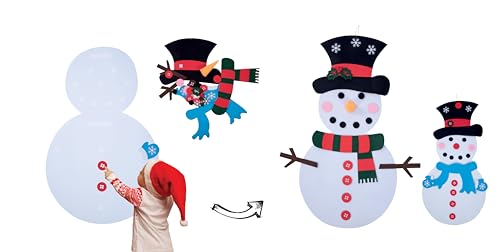 vegaoo-party-schneemann-deko-zum-aufh-ngen-50x98-cm-filz-diy image 3