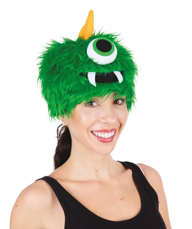 p-tit-clown-monsterhut-samt-hellgr-n-erwachsene image 1