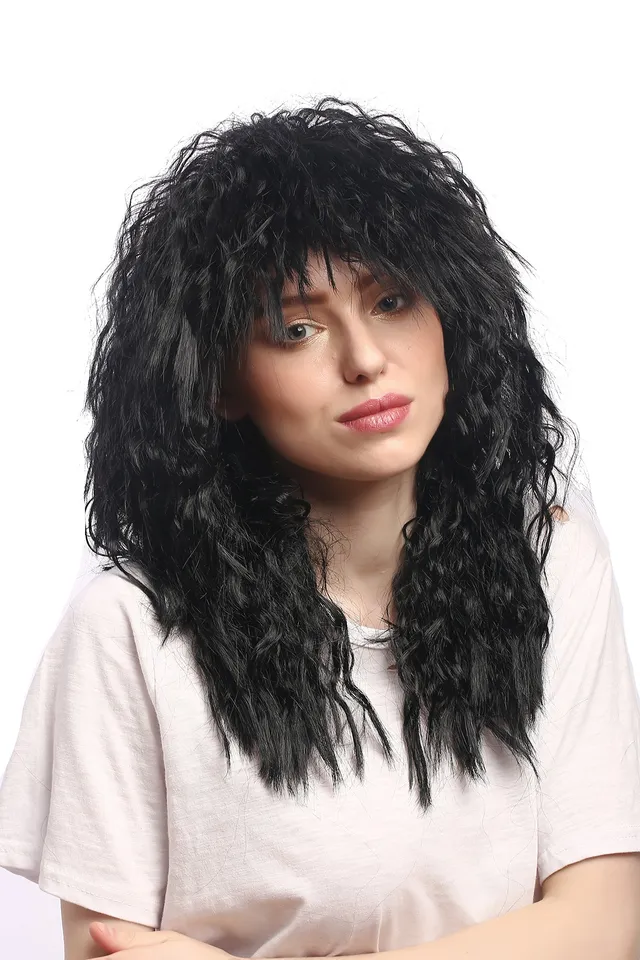 wig-me-up-90616-p103-party-per-cke-vokuhila-schwarz-kink-locken-50-cm-damen-herr image 1