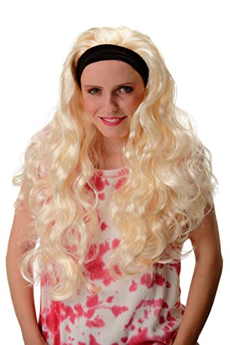 wig-me-up-68381-p88-damen-karneval-per-cke-hellblond-extrem-lang-60-cm-mit-stirn image 5