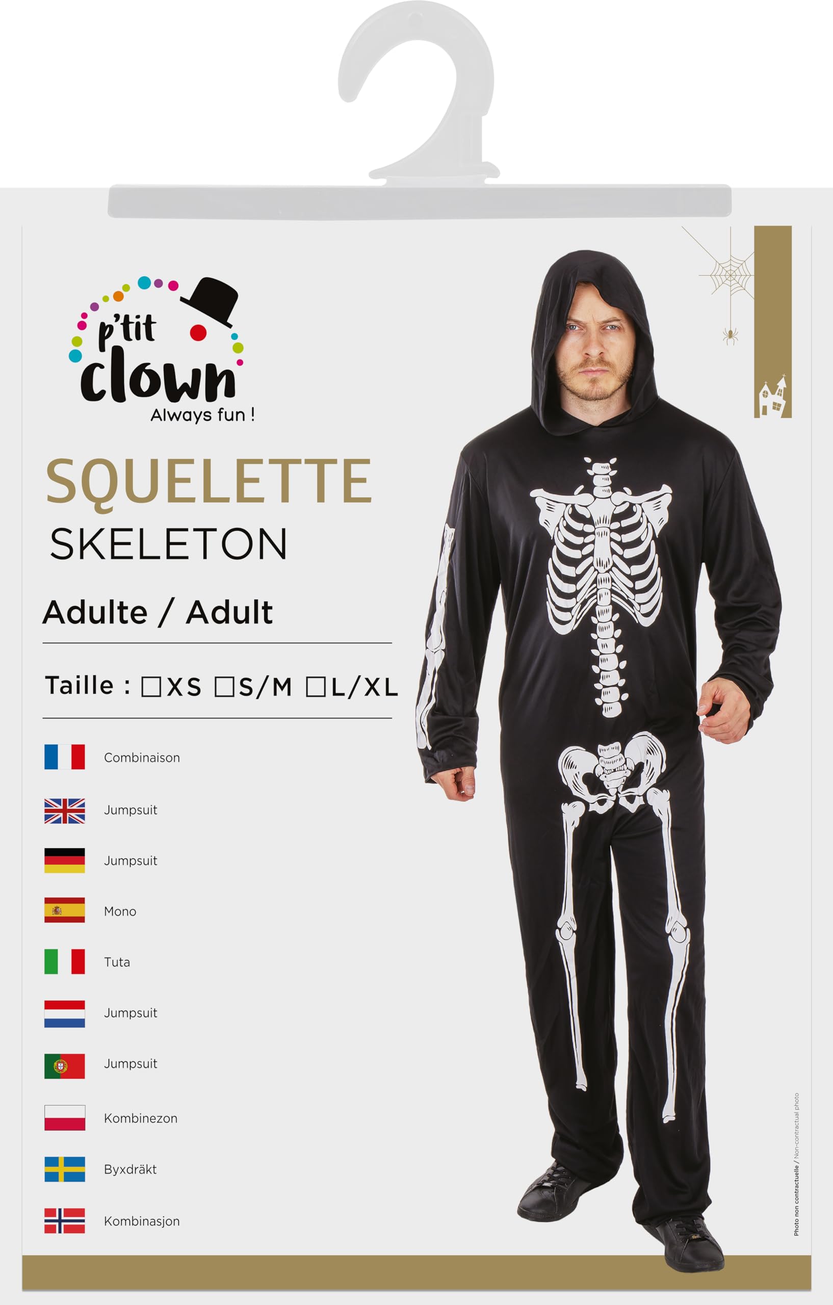 p-tit-clown-re21095-skelett-kost-m-erwachsene-l-xl-mit-kapuze image 5