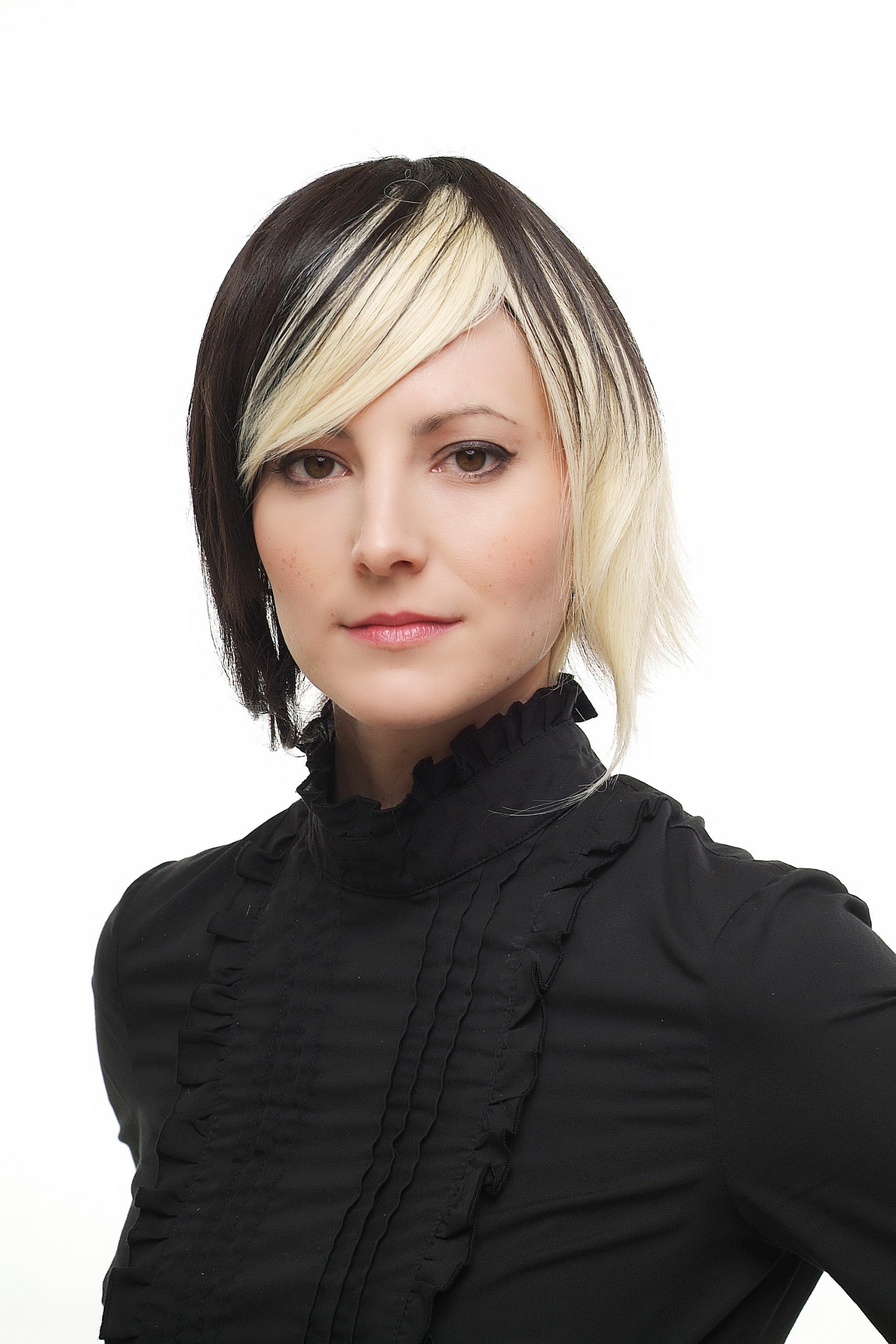 wig-me-up-1241-damenper-cke-braun-blond-mittelscheitel-kurz-bis-lang image 1