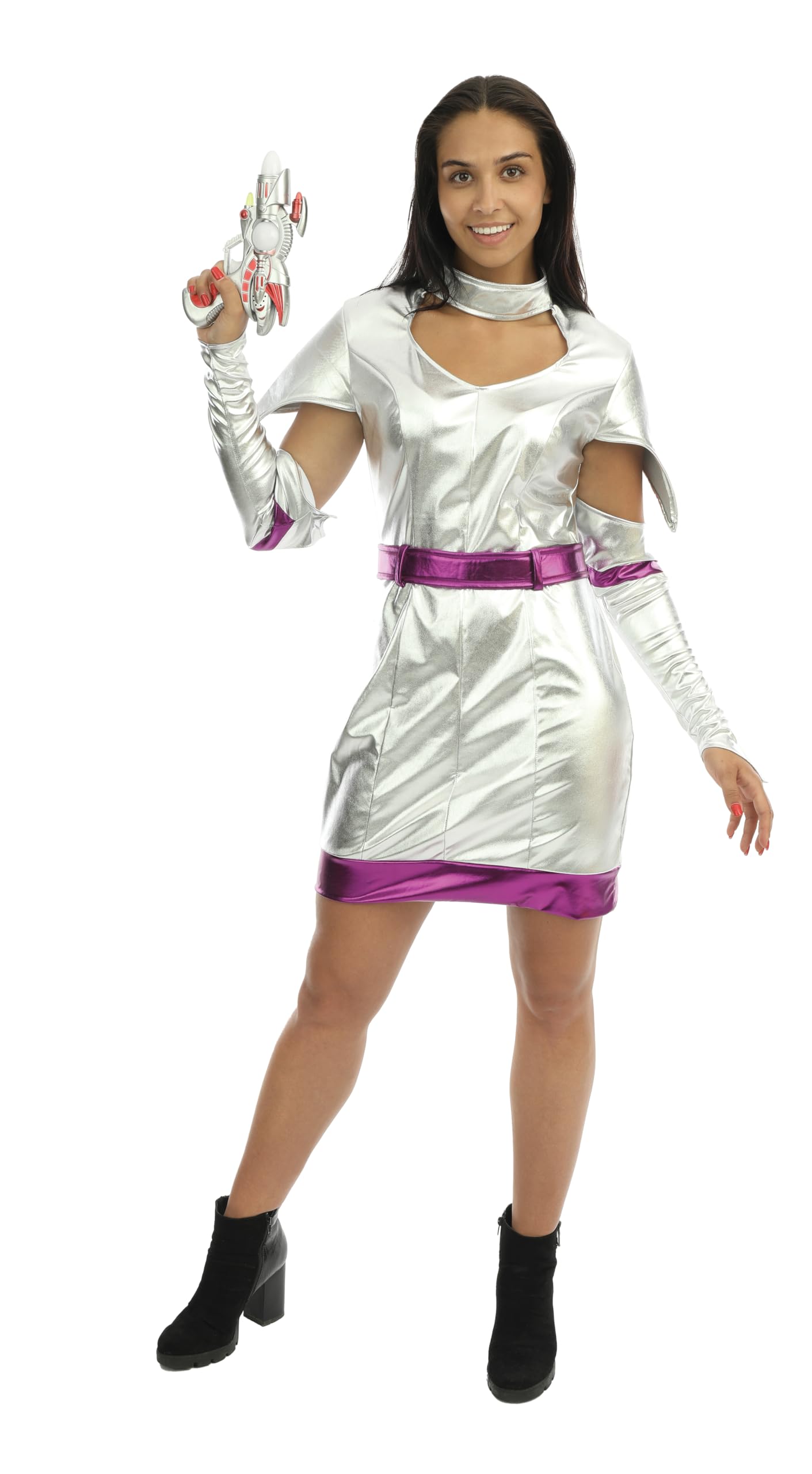 ptit-clown-futuristisches-weltraumkost-m-silber-damen-l-xl image 2