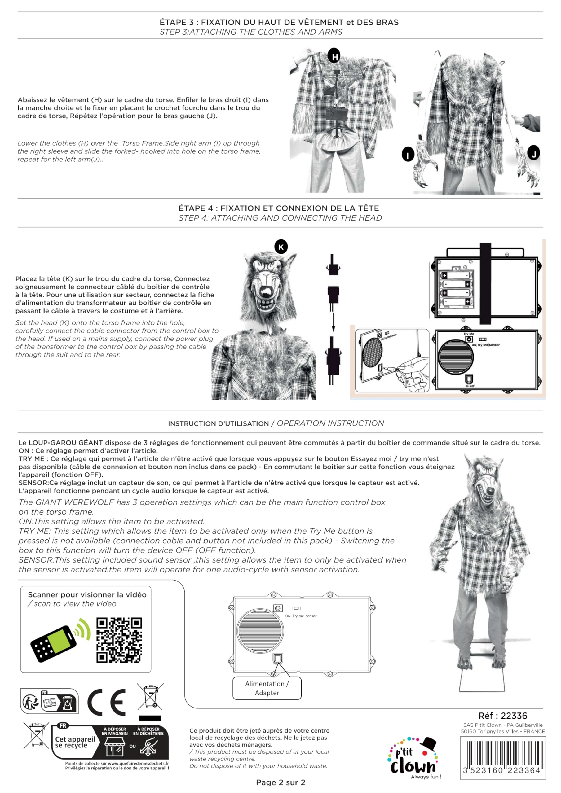 p-tit-clown-animierter-werwolf-180-cm-halloween-deko-zombie image 5
