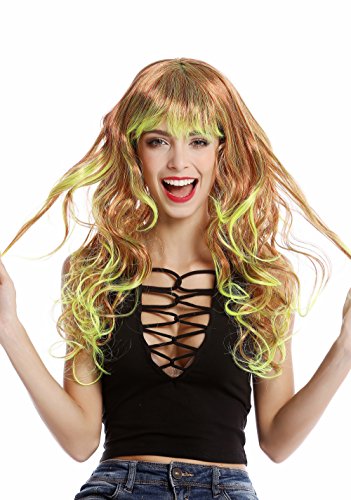 wig-me-up-91379-party-per-cke-ombre-rot-neongelb-wetlook-lang image 5