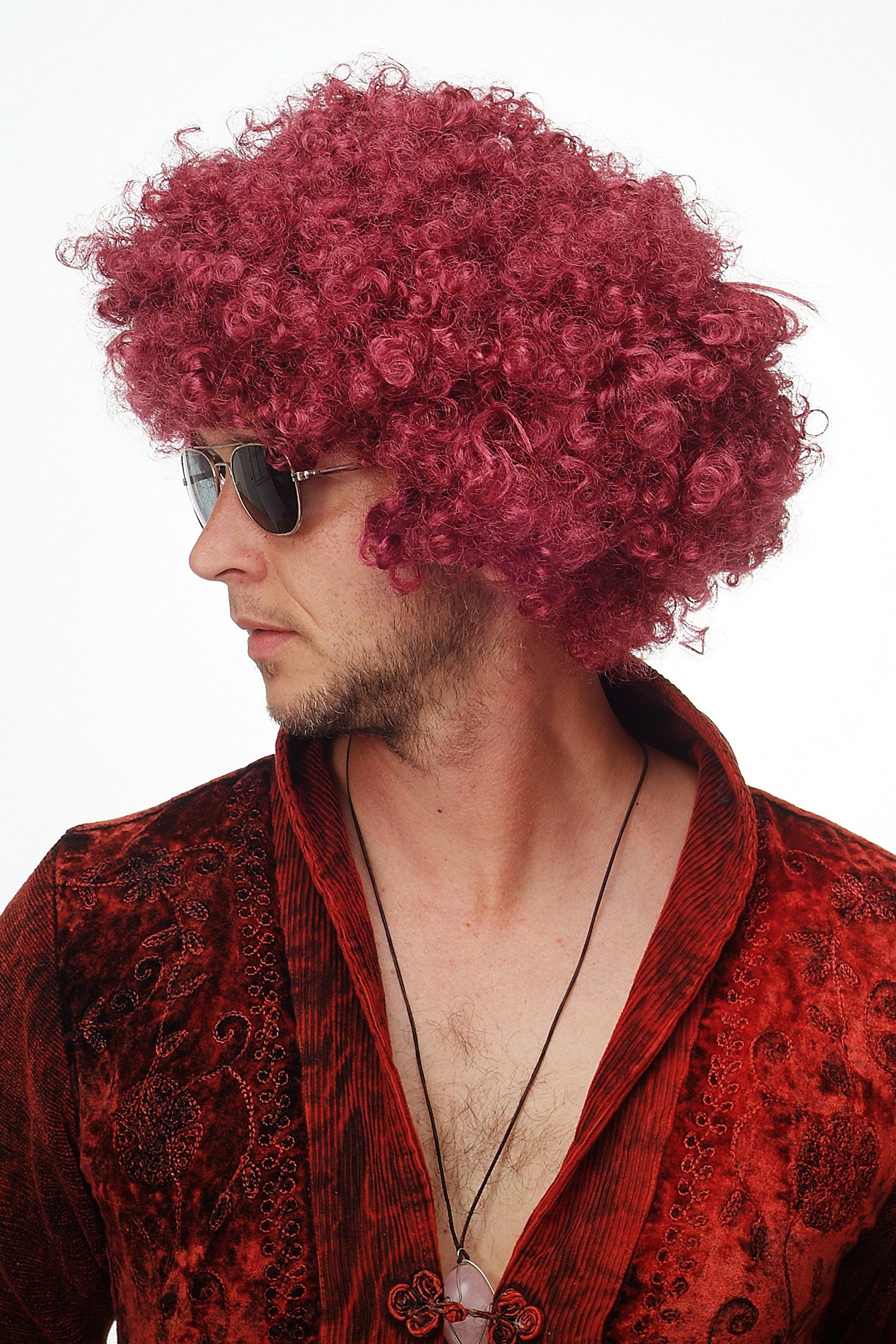 wig-me-up-pw0011-p67-afroper-cke-party-70er-disco-granatrot-25-cm image 7