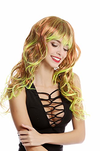 wig-me-up-91379-party-per-cke-ombre-rot-neongelb-wetlook-lang image 8