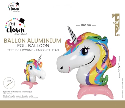 p-tit-clown-riesenballon-einhorn-kopf-zum-hinstellen image 7