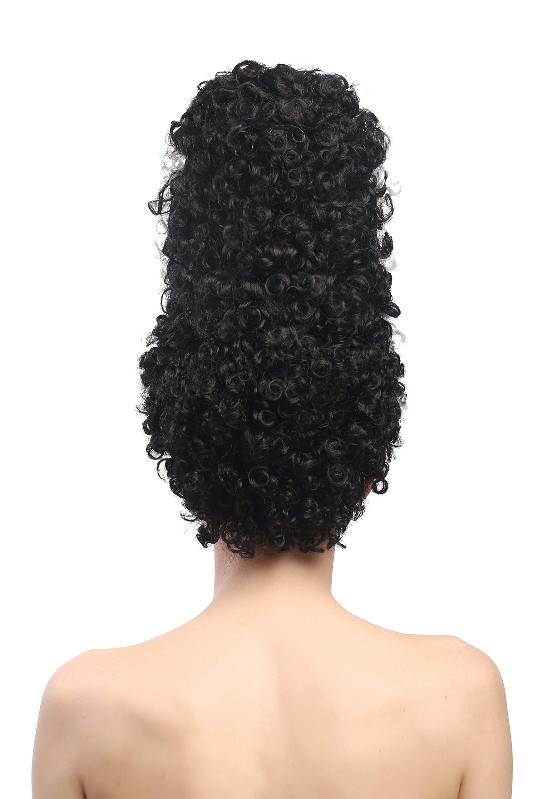 wig-me-up-90903-za103-za62-bride-of-frankenstein-beehive-per-cke-schwarz-wei image 3