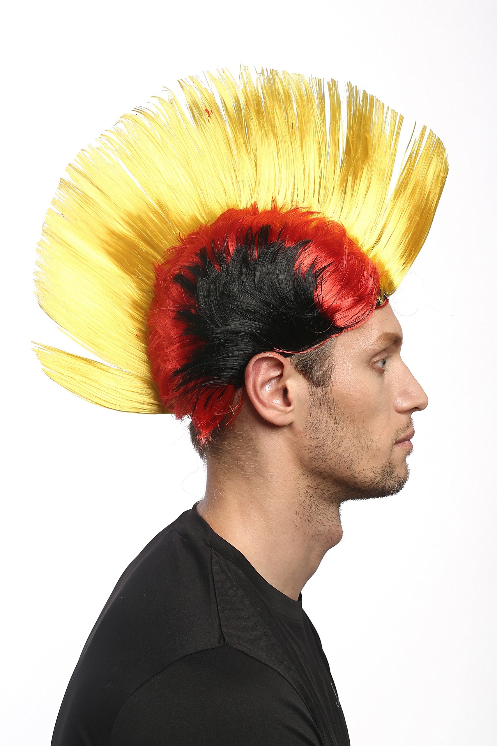 wig-me-up-xr-012-fan-per-cke-irokese-mohawk-schwarz-rot-gold-deutschland image 2