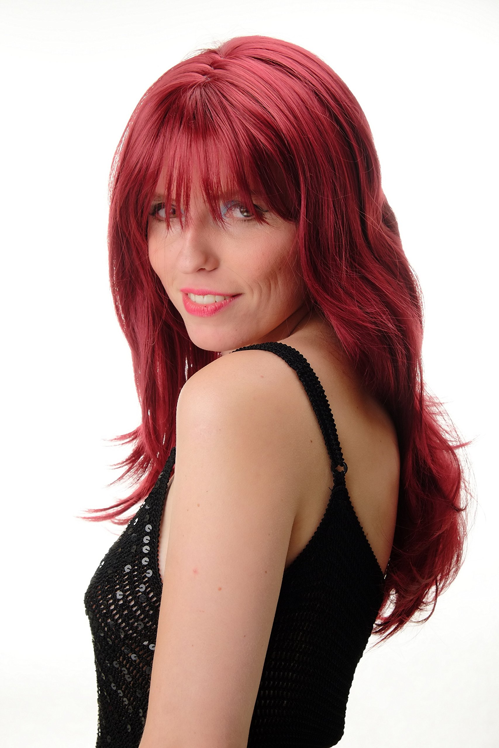 wig-me-up-gfw821al-39-damenper-cke-lang-glatt-granatrot-pony-55-cm image 3