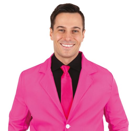 p-tit-clown-krawatte-neonrosa-mit-gummizug-erwachsene-unisex-karneval image 8