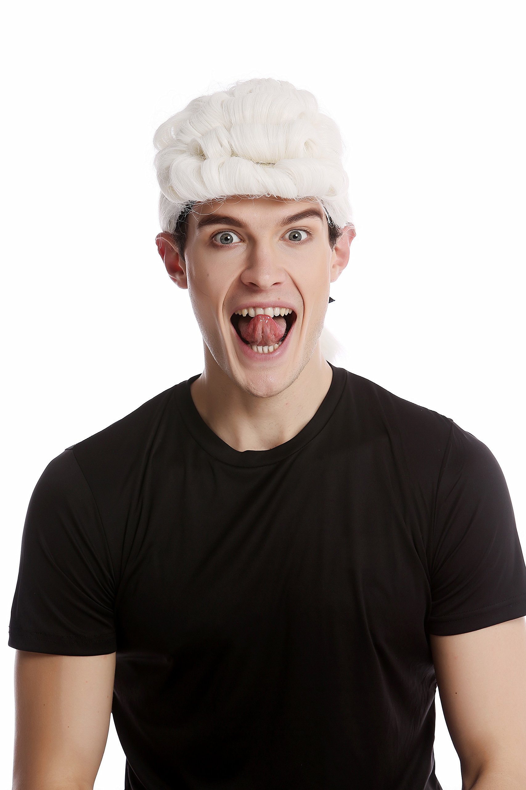 wig-me-up-68514-za60-per-cke-herren-barock-wei-lockig-mit-zopf image 2