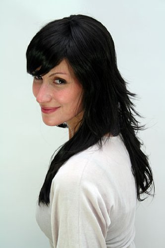 wig-me-up-9265-1b-lange-per-cke-schwarz-mit-gestuftem-haar-und-pony image 6