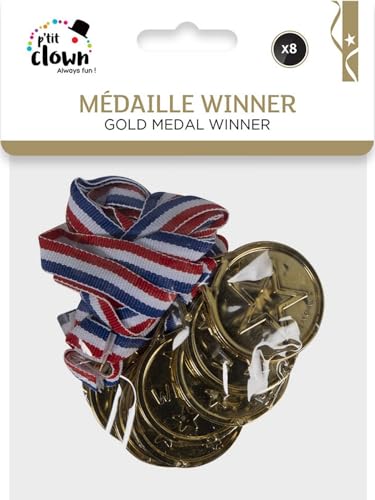 ptit-clown-35190-medaille-gold-mit-kordel-blau-wei-rot image 4