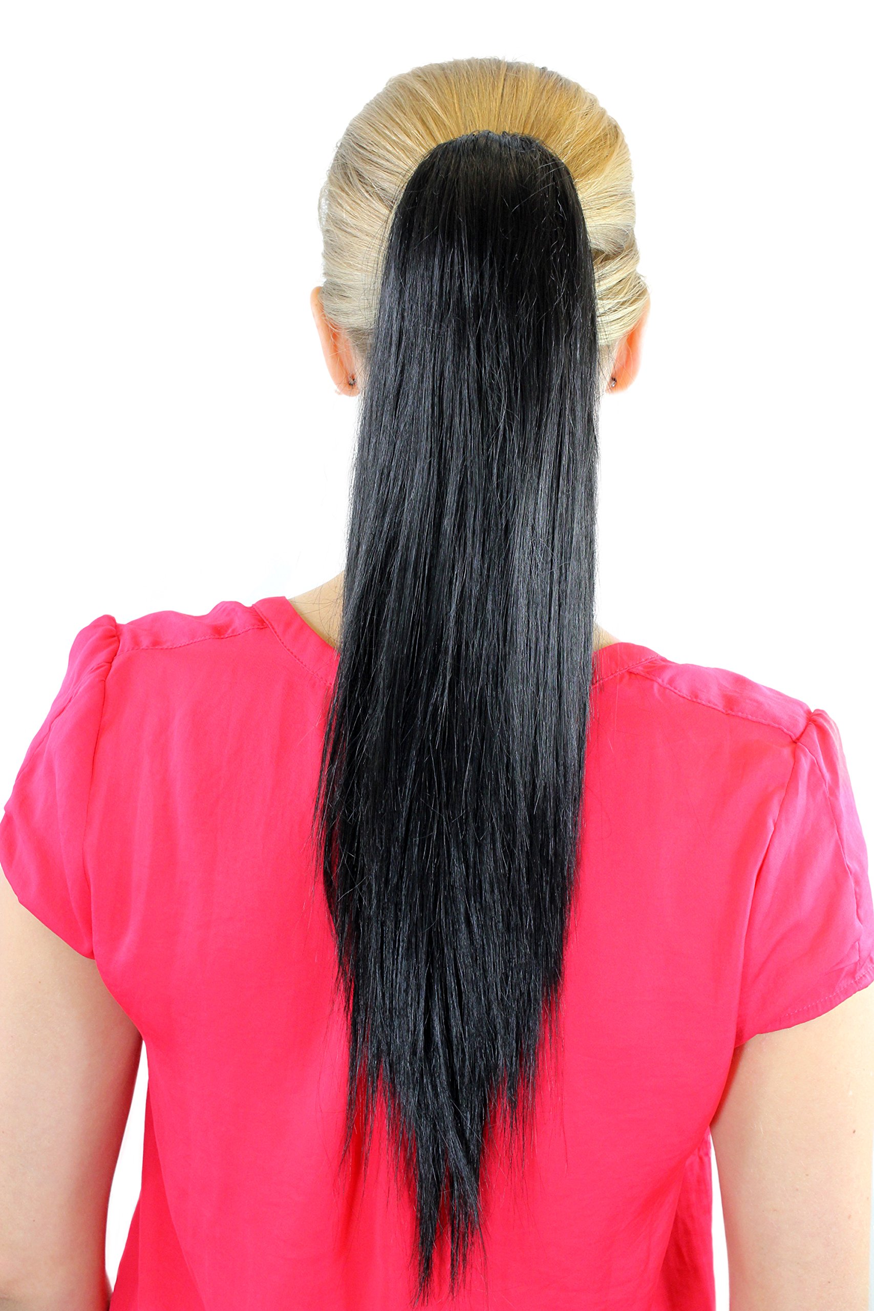 wig-me-up-112-1b-zopf-extension-schwarz-glatt-50-cm-butterfly-clip image 1