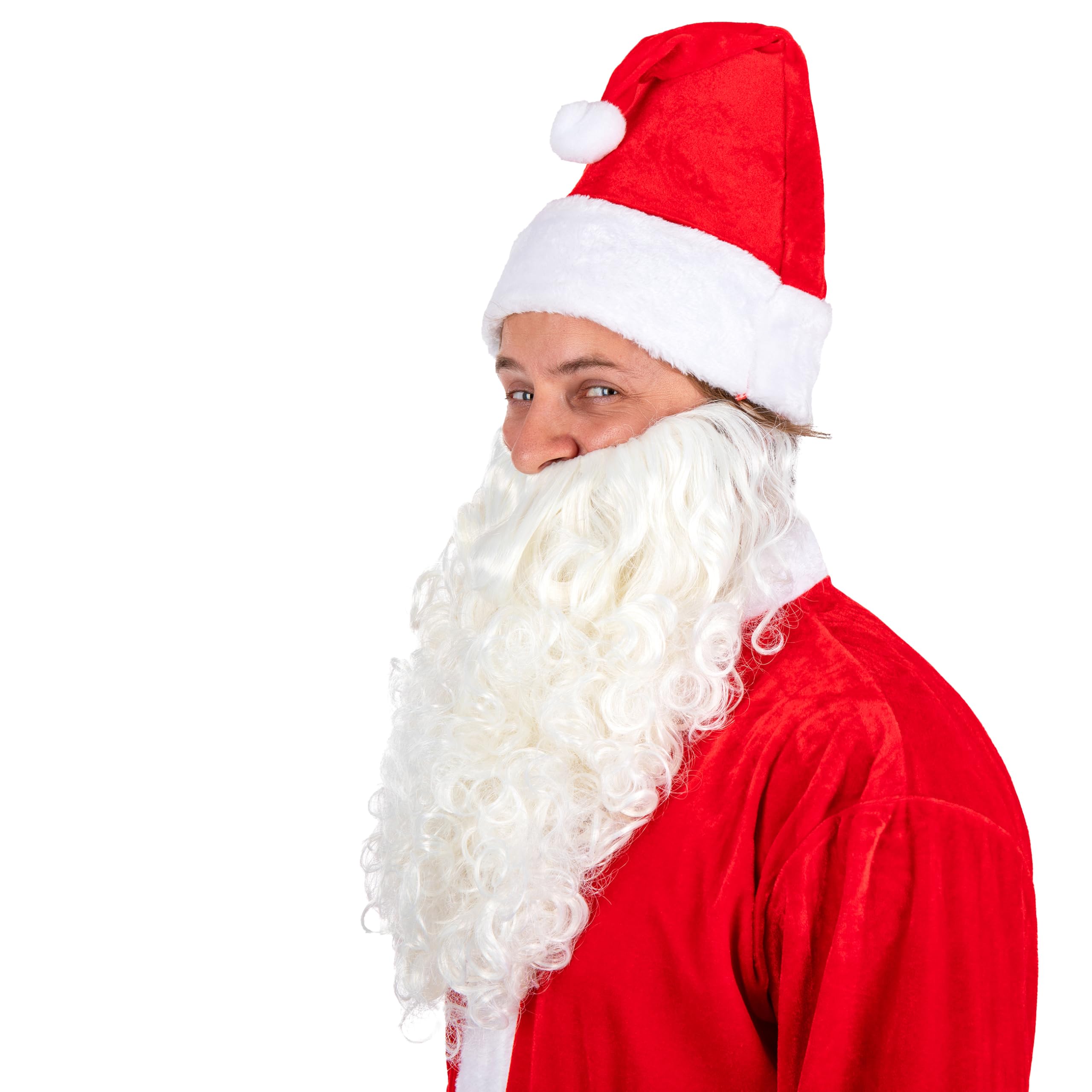 ptit-clown-weihnachtsmann-bart-wei-mit-innenfutter image 2