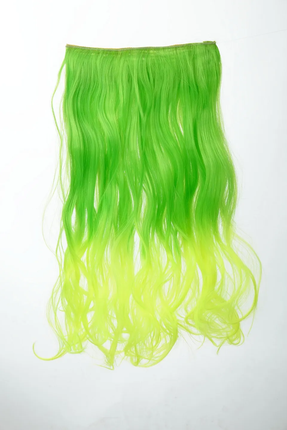 wig-me-up-yzf-3180p-clip-in-extension-lockig-ombre-gr-n-50-cm image 1