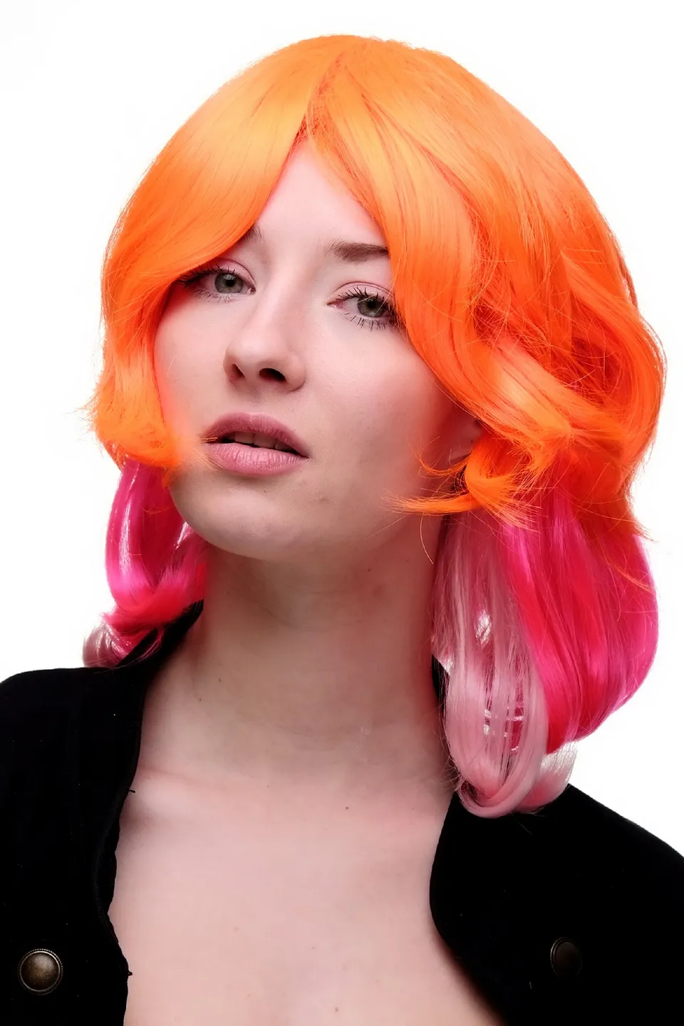 wig-me-up-cosplayper-cke-gestuft-pink-orange-platin-sa056-t2333-htf2315-htf2201 image 1